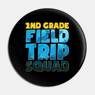 Second 2Nd Grade Aquarium Field Trip Squad Ocean Teacher Pin