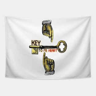 Key To Me Heart Tapestry