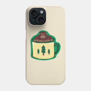 Bigfoot in a Coffee Cup Phone Case