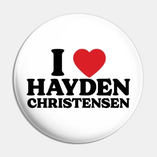 I Heart Hayden Christensen v2 Pin