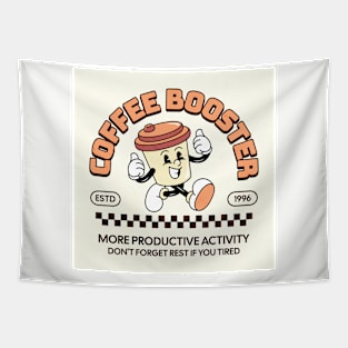 mascot coffee booster Tapestry