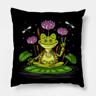 Hippie Frog Yoga Pillow