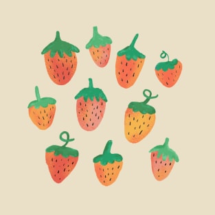 Painted Strawberries T-Shirt