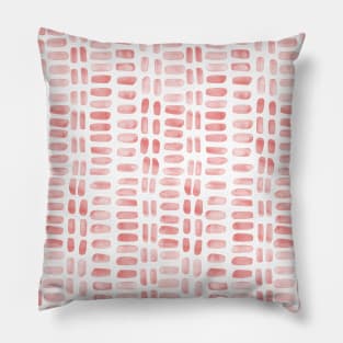 Abstract rectangles - coral Pillow