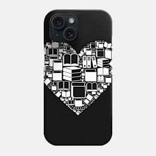 Book Nerds Book Heart Library Librarian Book Reading Lover Phone Case