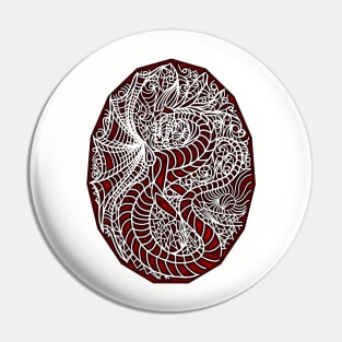 Glass Dragon - Red Brand Pin