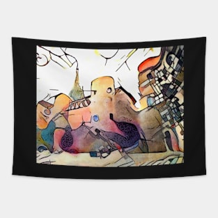 Kandinsky meets Barcelona, motif 3 Tapestry