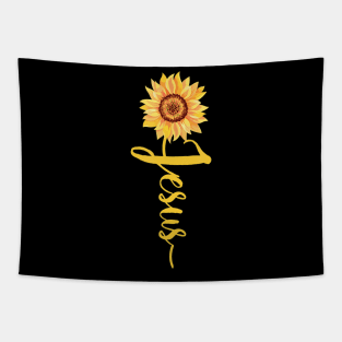 Jesus Sunflower Design Christian Gift Tapestry