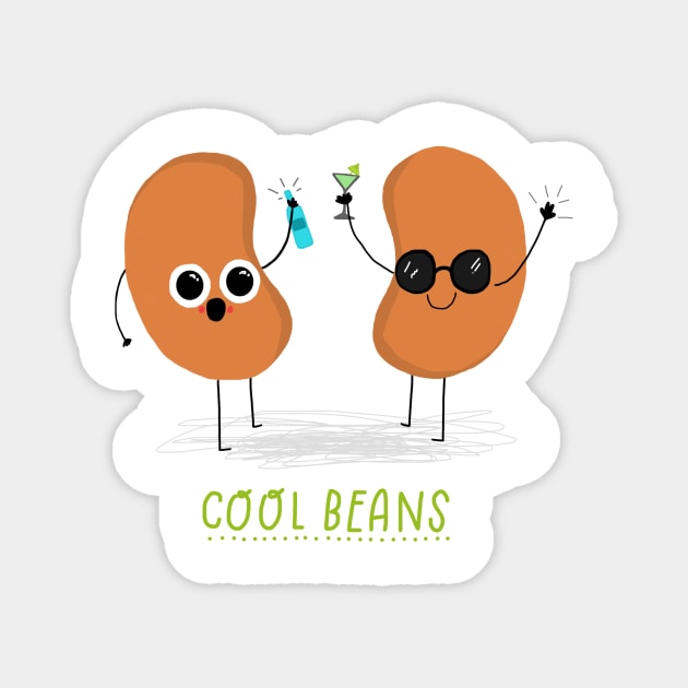 Cool Beans Magnet by leeannwalker