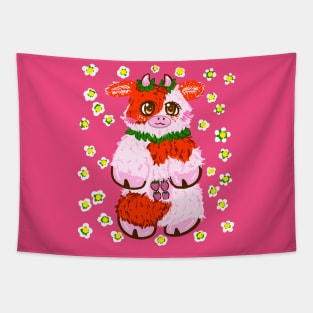 Strawberry Cow Tapestry