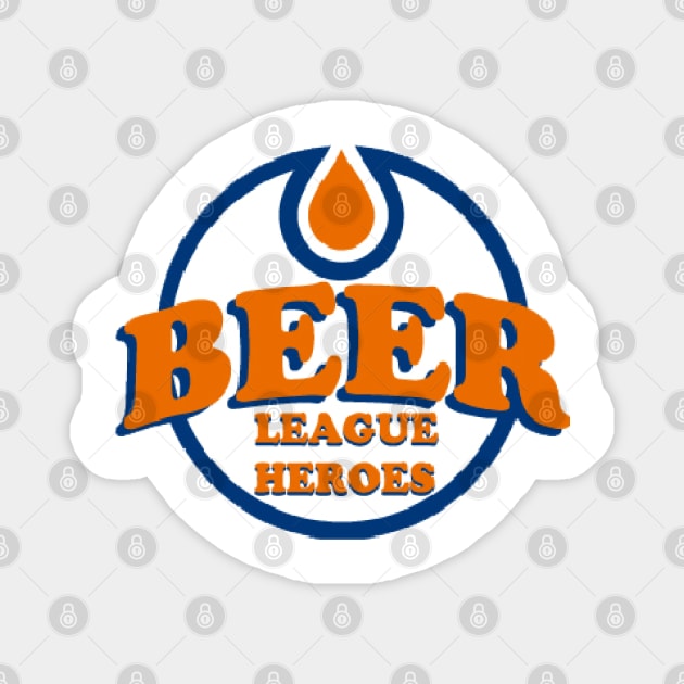 Official Beer League Heroes Shirt Magnet by Beerleagueheroes.com Merch Store