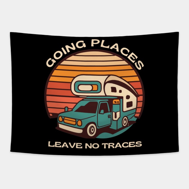 Going Places Leave No Traces Tapestry by SOS@ddicted