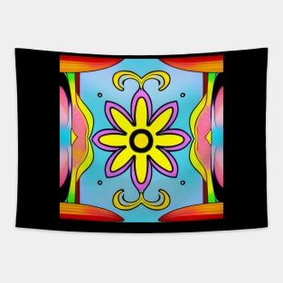 Psychedelic Flower 4 | AI Generated design by @remlorart T-Shirt Tapestry