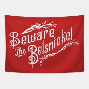 Beware the Belsnickel Funny Christmas Dwight Schrute Office Fan Tapestry