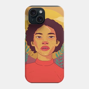 the vintage girls Phone Case