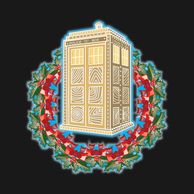 GINGERBREAD TARDIS by KARMADESIGNER T-SHIRT SHOP