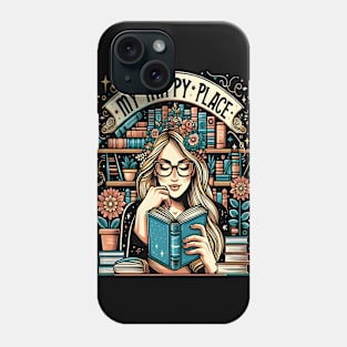My Happy Place book lover Phone Case