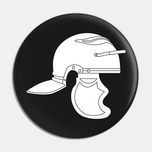 White Imperial Roman Helmet (Galea) Pin