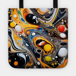 Psychedelic Orbital Abstract Art Tote