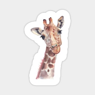 Watercolor giraffe illustration Magnet