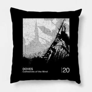 Doves / Minimalist Graphic Design Fan Artwork Pillow