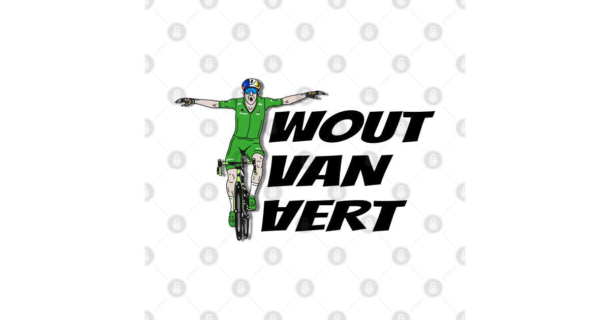 Wout Van Vert Tour de France 2022 Green jersey champion Cycling TShirt TeePublic