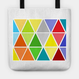 Colorful Seamless Triangle Pattern Tote