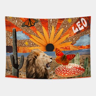 Leo Collage Tapestry