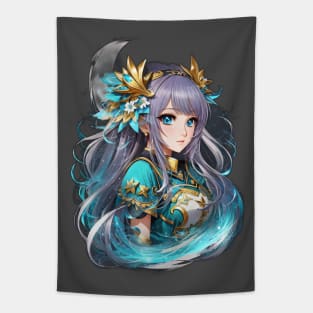 Whispers of Cetus: Enigmatic Anime Character Art Tapestry