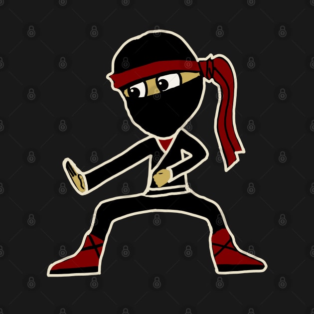 Cute Ninja for Kids Boys Toddler who like Ninjas by Mewzeek_T