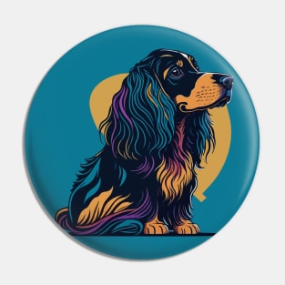 English Cocker Spaniel Portrait Pin