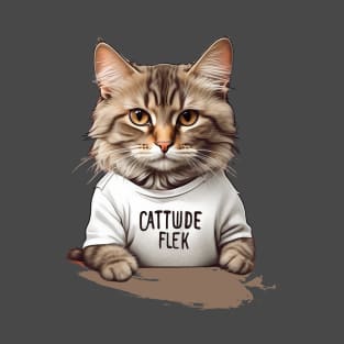 "Cattitude on Fleek." T-Shirt