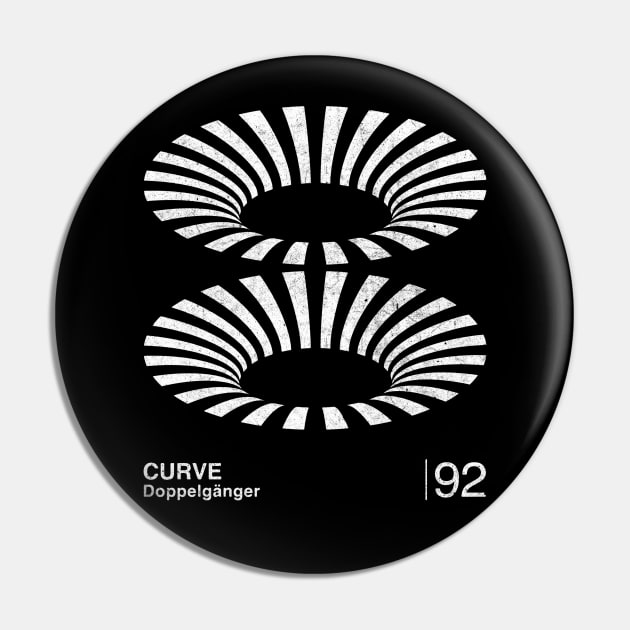 Curve / Minimalist Graphic Design Fan Artwork Pin by saudade