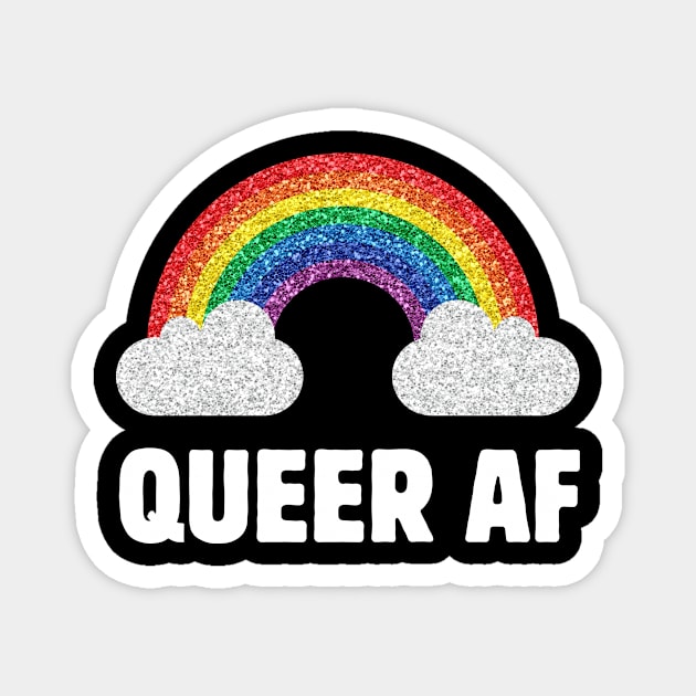 QUEER AF Magnet by Meow Meow Designs