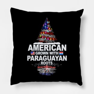 Christmas Tree  American Grown With Paraguayan Roots - Gift for Paraguayan From Paraguay Pillow