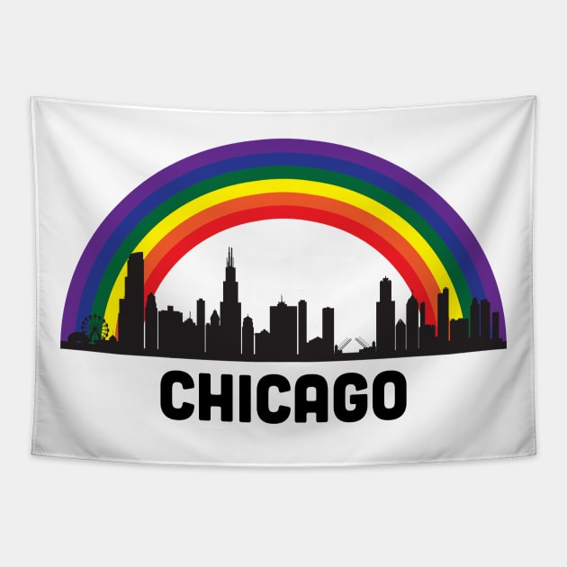 Chicago Pride Tapestry by lavenderhearts