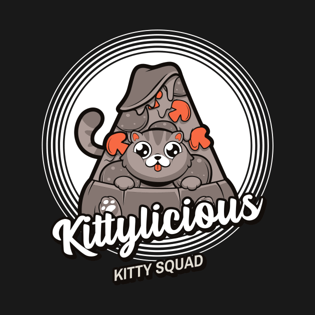 Kittylicious Pizza - Kitty Squad by Just In Tee Shirts