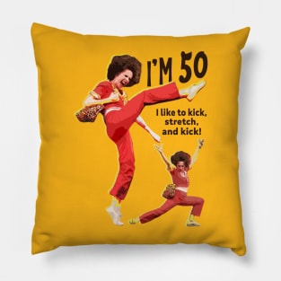 sally omalley KICK STRECH AND KICK Pillow