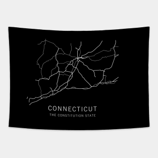 Connecticut State Road Map Tapestry