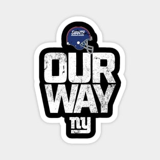 New York Giants Football Helmet Magnet