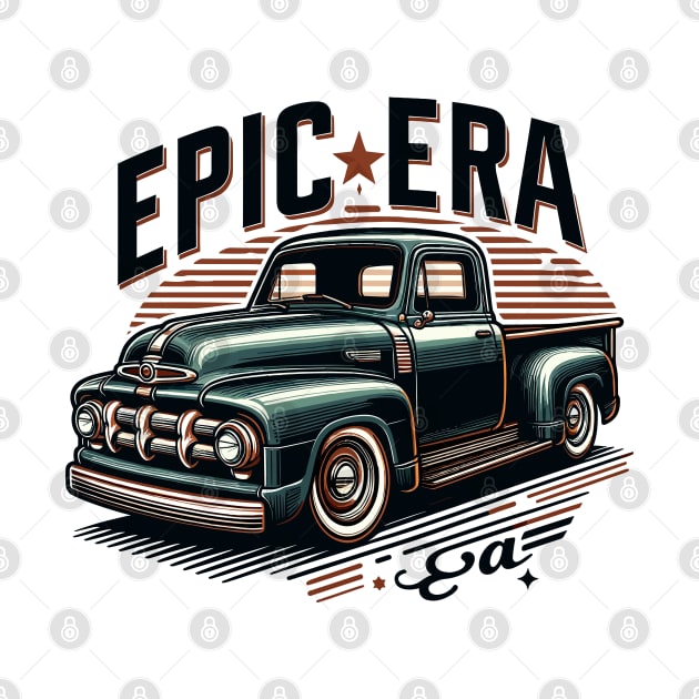 Classic vintage pickup truck, Epic Era by Vehicles-Art