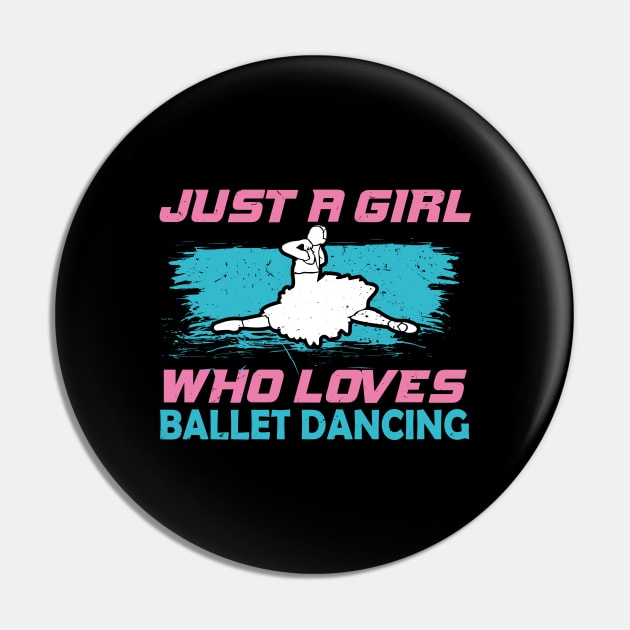 Ballet Dancing Girl Dancer Ballerina Gift Pin by Dolde08