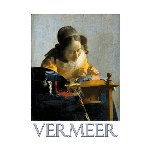 The Lacemaker (1670) by Johannes Vermeer by Naves