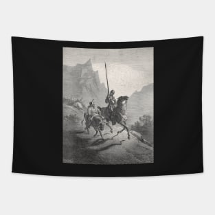 Don Quixote & Sancho Panza by Gustave Dore Tapestry