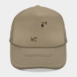 French Cafe - French Minimalist Coffee Shop Hat