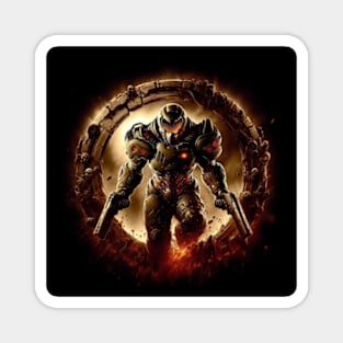 Doom Guy Portal Magnet