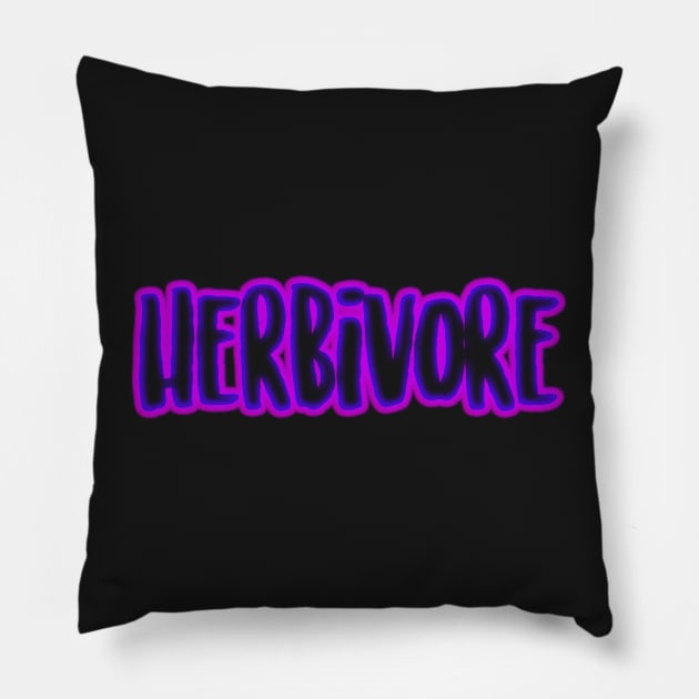 HERBIVORE Pillow by edajylix