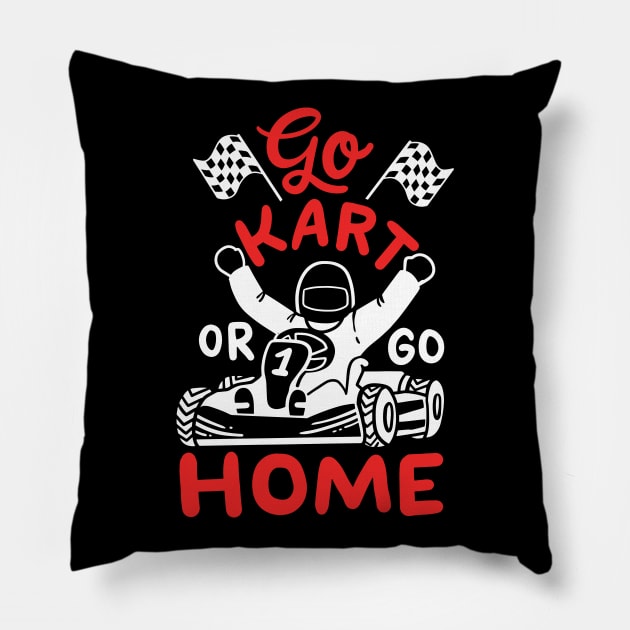 Go Kart Racing Pillow by Design Seventytwo