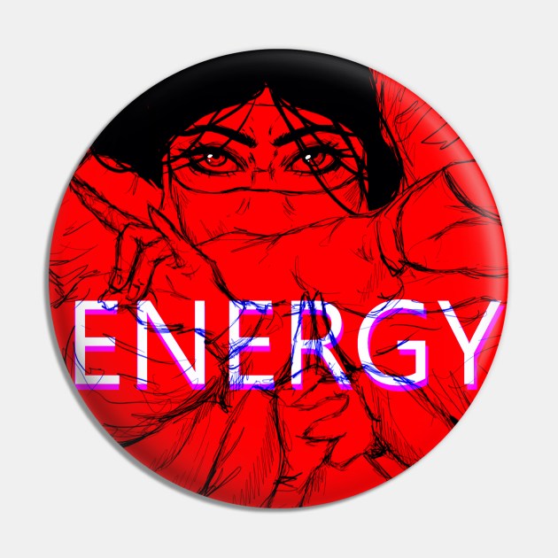 ENERGY Pin by karjukai_art