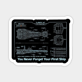 Lady H You Never Forget Magnet